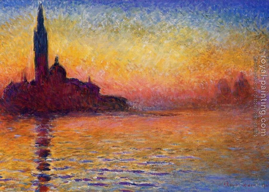 Claude Oscar Monet : San Giorgio Maggiore by Twilight